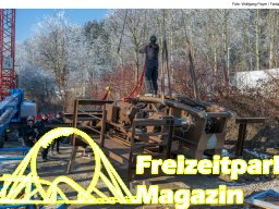 Aufbau des Themenbereichs „Sonnenbucht“ in FANTASIA (Januar 2025)